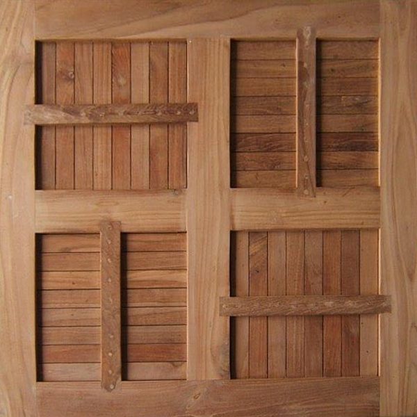 Teakholz Tischplatte Quadrat