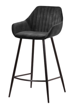 barhocker detroit samt schwarz