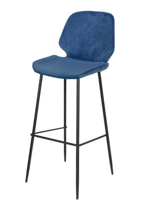 barhocker ocean samt blau