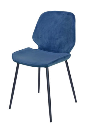 stuhl ocean samt blau